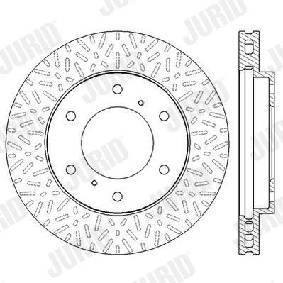 Bilde av JURID 562572JC Bremseskiver 290 26 6 139,7 ventilert belagt uten skruer MITSUBISHI: Pajero 4, 3, Sport 1 SUV