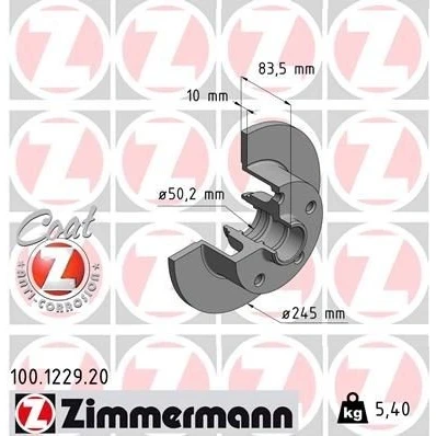 Bilde av Bremseskive, Bakaksel, audi a4 b5, b5 avant, 8D0 615 601 B