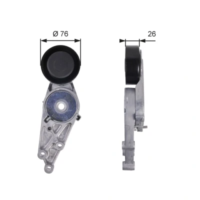 Bilde av GATES FleetRunner Micro V Kit T38151 Strammerull AUDI: A4 B6 Avant, B5 Sedan, VOLKSWAGEN: Passat Stasjonsvogn
