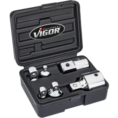 Bilde av VIGOR V1293 Forstørrelses / reduksjonsadapter sett, skralle 6,3 (1/4&quot;), 10 (3/8&quot;), 12,5 (1/2&quot;), 20 (3/4&quot;) 6 Adapter 1