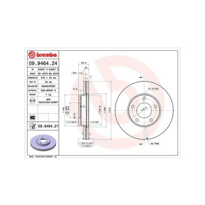 Bilde av Bremseskive, Framaksel, mazda 3, 3 sedan, 5, BP4Y3325XB, BP4Y3325XC, BP4Y3325XD, C24Y3325XB, C24Y3325XC, C24Y3325XD