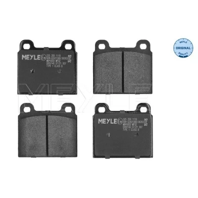 Bilde av MEYLE 025 200 1118 Bremseklosser ORIGINAL Quality framaksel ekskl. slitasjevarselkontakt med antihyle blikk VOLKSWAGEN: TRANSPORTER 3 Bus