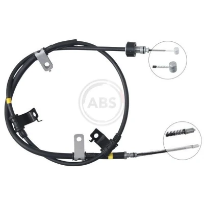 Bilde av Kabel, parkeringsbremse, Bakre venstre, hyundai getz, 597601C850