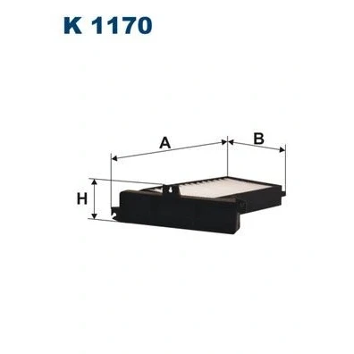 Bilde av FILTRON K 1170 Kupéfilter Partikkelfilter 266 172 56 MITSUBISHI: Galant 6
