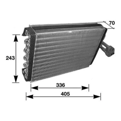 Bilde av MAHLE ORIGINAL AE 36 000S Fordamper uten ekspansjonsventil