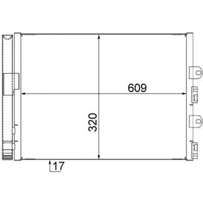 Bilde av MAHLE ORIGINAL AC 561 000S Kondensator med tørker 609