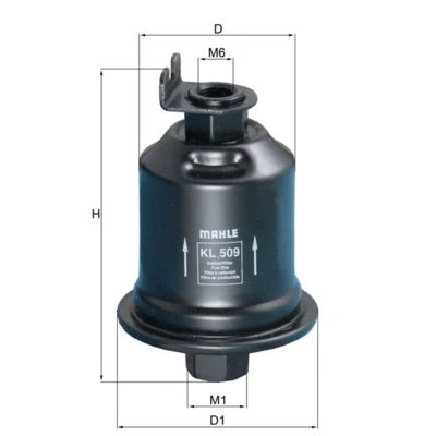 Bilde av MAHLE ORIGINAL KL 509 Drivstoffilter ledningsfilter MITSUBISHI: Space Star