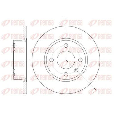 Bilde av REMSA 6425.00 Bremseskiver framaksel 236, 236 12,7 4 fullt ut SKODA: Felicia 1 Pickup