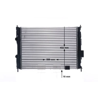 Bilde av MAHLE ORIGINAL CR 15 000S Radiator 588 452 18 Kjøleribber satt sammen mekanisk NISSAN: Qashqai / Qashqai+2 I