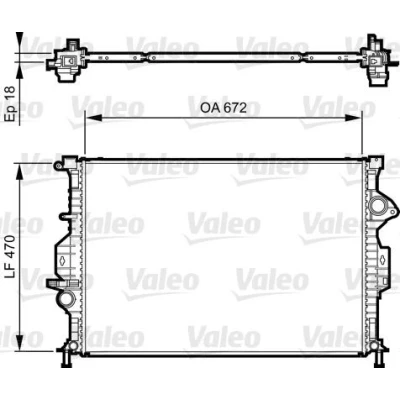 Bilde av VALEO 735373 Radiator Aluminium 554 367 24 VOLVO: V70 3, FORD: FOCUS Galaxy Mk2 MPV, S Max Mk1