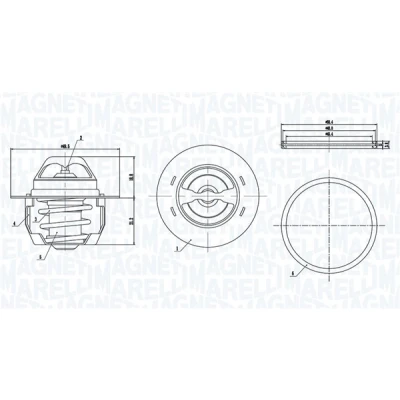 Bilde av MAGNETI MARELLI 352317005140 Termostat 89 RENAULT: MEGANE 2 Kombi, Coupe Cabriolet, Scénic 1