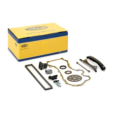 Bilde av MAGNETI MARELLI 341500000101 Registerkjedesett med tetning skruesett simplex, kjede lukket OPEL: Corsa D Hatchback, Combo Varebil / Stasjonsvogn
