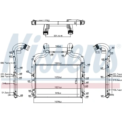 Bilde av Intercooler NISSENS 96424