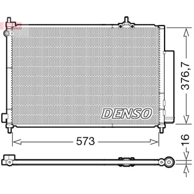 Bilde av DENSO DCN40031 Kondensator med tørker R 134a HONDA: CR V 2