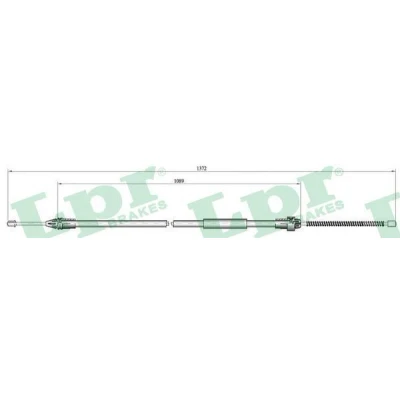 Bilde av LPR C0134B Bremsekabel 1355/1090 Trommelbrems RENAULT: CLIO 2