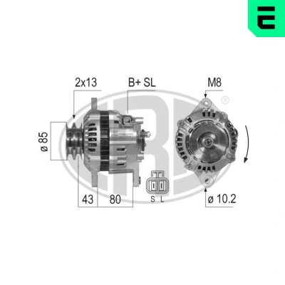 Bilde av ERA 210794A Dynamo 14V 60A NISSAN: Pick Up