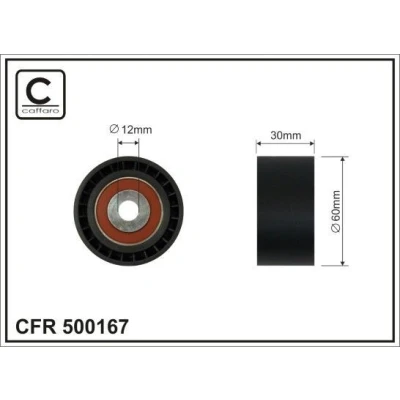 Bilde av CAFFARO 500167 Strammerull, tannrem