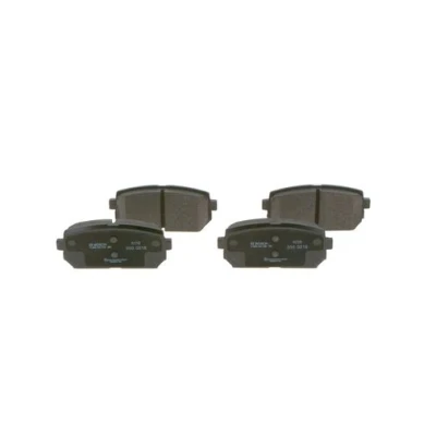 Bilde av BOSCH 0 986 494 400 Bremseklosser Low Metallic med integrert slitasjevarselkontakt, akustisk slitasjevarsel antihyle blikk