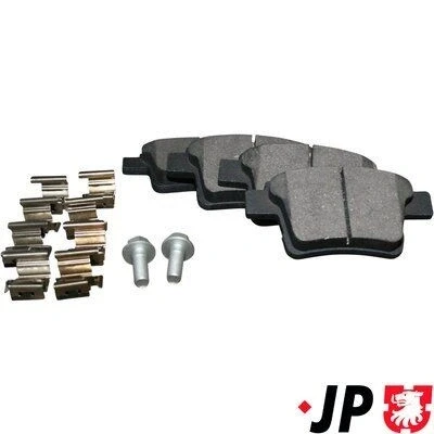 Bilde av JP GROUP 1563700510 Bremseklosser bakaksel ekskl. slitasjevarselkontakt FORD: MONDEO 3 Kombi, 3, Stufenheck, JAGUAR: X Type Sedan