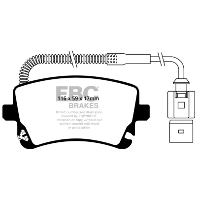 Bilde av Bremseklosser sett EBC Brakes DP41470R