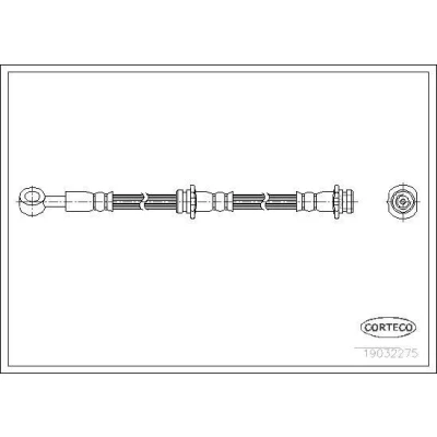 Bilde av CORTECO 19032275 Bremseslange framaksel 600 NISSAN: Primera Hatchback