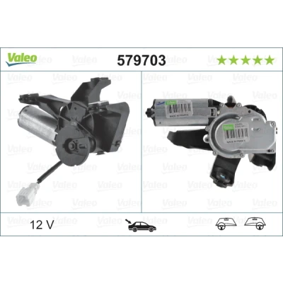 Bilde av VALEO ORIGINAL PART 579703 Vindusviskermotor 12 bak for høyre/venstre ratt CITROËN: C5 II Stasjonsvogn