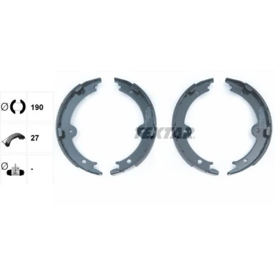 Bilde av TEXTAR 91074000 Handbromsbackar uten håndbremsarm LEXUS: GS III, IS 2