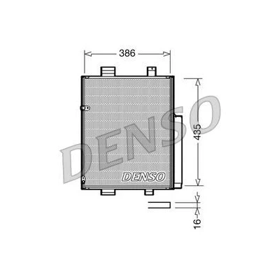 Bilde av DENSO DCN35001 Kondensator med tørker 386x435x16 R 134a 386