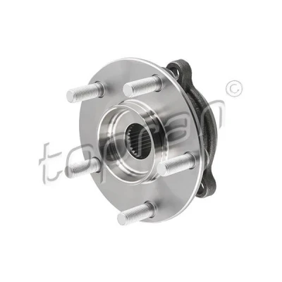 Bilde av TOPRAN 634 172 Hjulnav 5 114 Hjullager integrert i hjulnavet, med magnetisk senorring, stagbolt framaksel begge sider