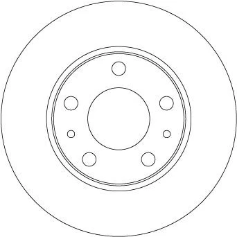 Bilde av TRW DF6287 Bremseskiver 276 16 5 118 fullt ut spraylakkert IVECO: DAILY 3 Kasten/Kombi, Bus