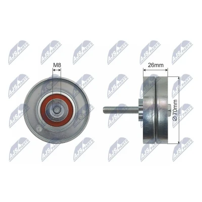 Bilde av Styrerulle kilerem, mazda 3, 6 hatchback, kombi, sedan, cx 7, L32715940A, L327 15 940A, LFH115940, LFH1 940, LFH115940A,