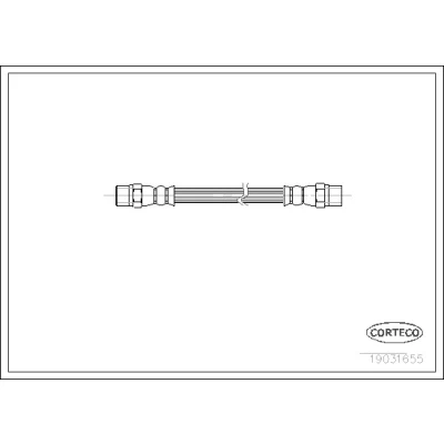 Bilde av CORTECO 19031655 Bremseslange foran og bak 100 BMW: 5 Touring, Sedan, 7