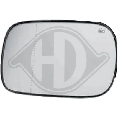 Bilde av DIEDERICHS 7685227 Speilglass venstre VOLVO: XC90 I, XC70 I Cross Country