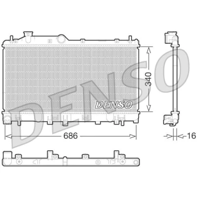 Bilde av Radiator, motorkjøling, subaru legacy v, kombi 45119AJ030