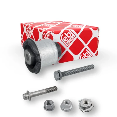 Bilde av FEBI BILSTEIN 174276 Styrestang Lagring med skruesett, mutter øvre, framaksel venstre, innvendig, høyre gummi