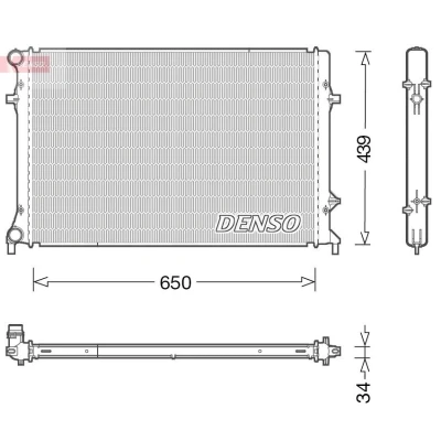 Bilde av Radiator, motorkjøling, skoda superb ii, kombi 1K0121251K, 1K0121253K, 5K0121251H