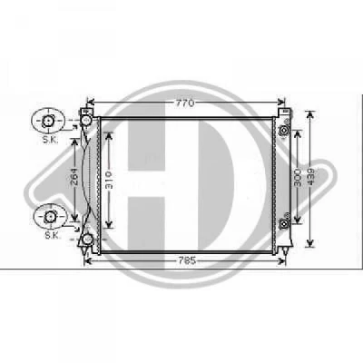 Bilde av DIEDERICHS DCM1480 Radiator Aluminium 675 445 32 Climate