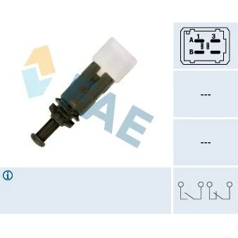 Bilde av Bremselysbryter, mitsubishi,nissan,opel,renault,smart,vauxhall, 06 36 800, 09112452, 093171423, 11 31 2 247 333, 25320 00QAA, 4404452, 4