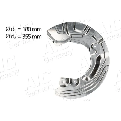 Bilde av AIC 56980 Bremseskjold framaksel venstre BMW: 3 Sedan, Touring, 1 Hatchback