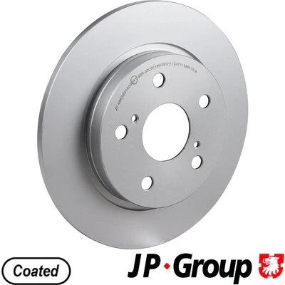Bilde av JP GROUP 4863201400 Bremseskiver bakaksel 268 10 5 fullt ut belagt TOYOTA: Auris Hatchback, Stasjonsvogn, Corolla XI Sedan