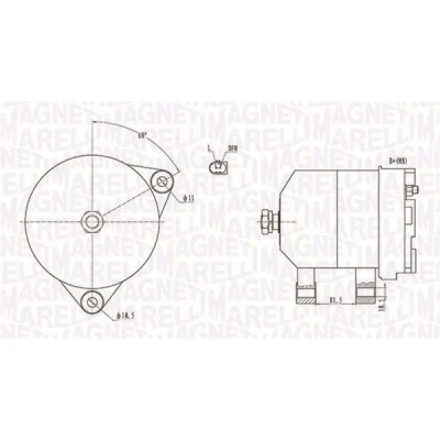 Bilde av MAGNETI MARELLI 063731915010 Dynamo 12V 110A PEUGEOT: Boxer Minibuss, Van, CITROËN: Jumper II Minibuss