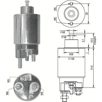 Bilde av MAGNETI MARELLI 940113050354 Magnetbryter, starter