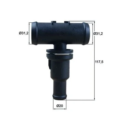 Bilde av MAHLE ORIGINAL TH 53 75 Termostat VOLKSWAGEN: GOLF 6