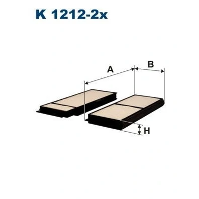 Bilde av FILTRON K 1212 2x Kupéfilter Partikkelfilter 236 96 22 MAZDA: 5, 3 Hatchback