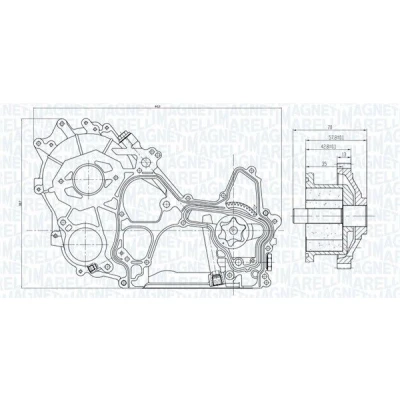 Bilde av Oljepumpe MAGNETI MARELLI 351516000119