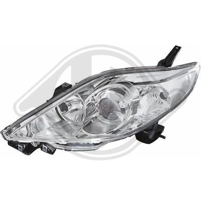 Bilde av DIEDERICHS 5681081 Frontlykter venstre HB4, H7 krom MAZDA: 5 (CR19) 2.0 CD, 2.3, 1.8, 2005 2010