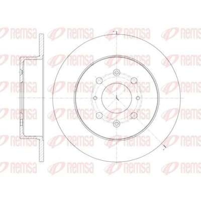 Bilde av REMSA 61352.00 Bremseskiver bakaksel 260, 260 9 4 fullt ut HONDA: CIVIC 8, 7 Hatchback