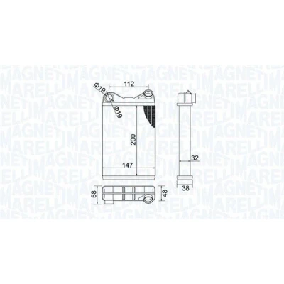 Bilde av MAGNETI MARELLI 350218456000 Varmeveksler