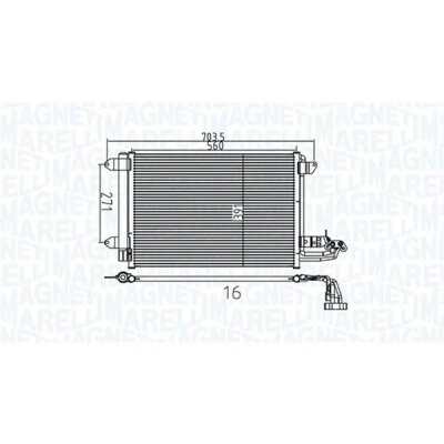 Bilde av Kondensator, klimaanlegg, audi,seat,skoda,vw, 1K0.820.411D, 1K0.820.411E, 1K0.820.411F, 1K0.820.411G, 1K0.820.411H, 1K0.820.411N, 1K0.82