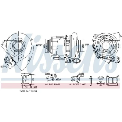 Bilde av NISSENS 93717 Turbolader Eksosturbolader pneumatisk
